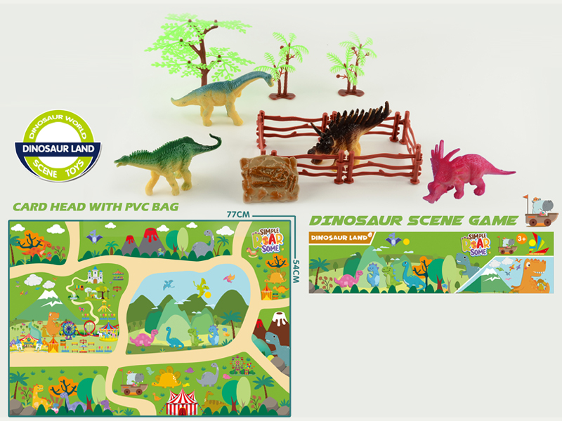 Solid Dinosaur Scene