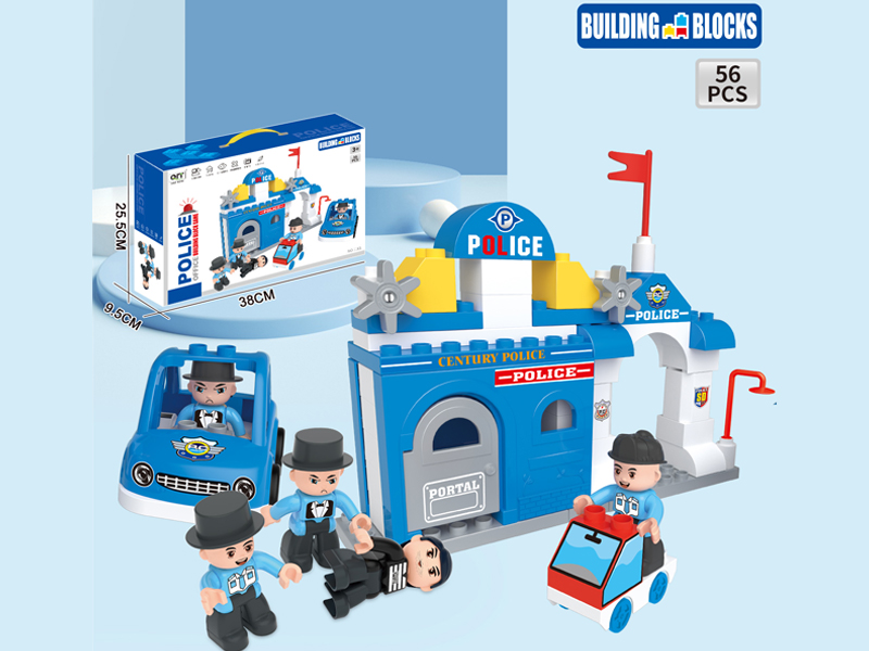 56PCS Police Building Blocks