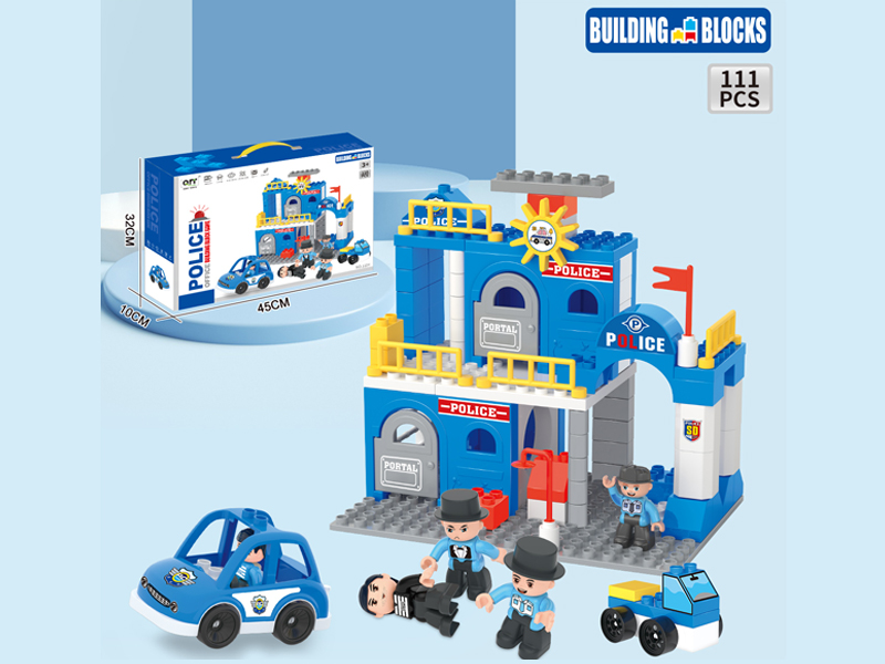111PCS Police Building Blocks