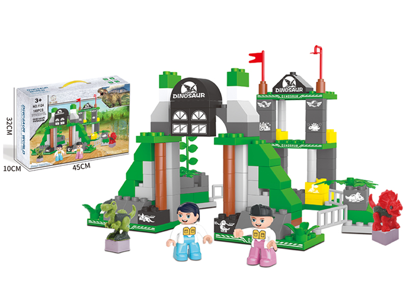 140PCS Building Blocks Of Dinosaur Park