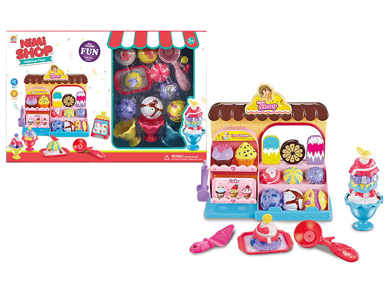 Cartoon Dessert Counter With Light And Music + Stackable Ice Cream