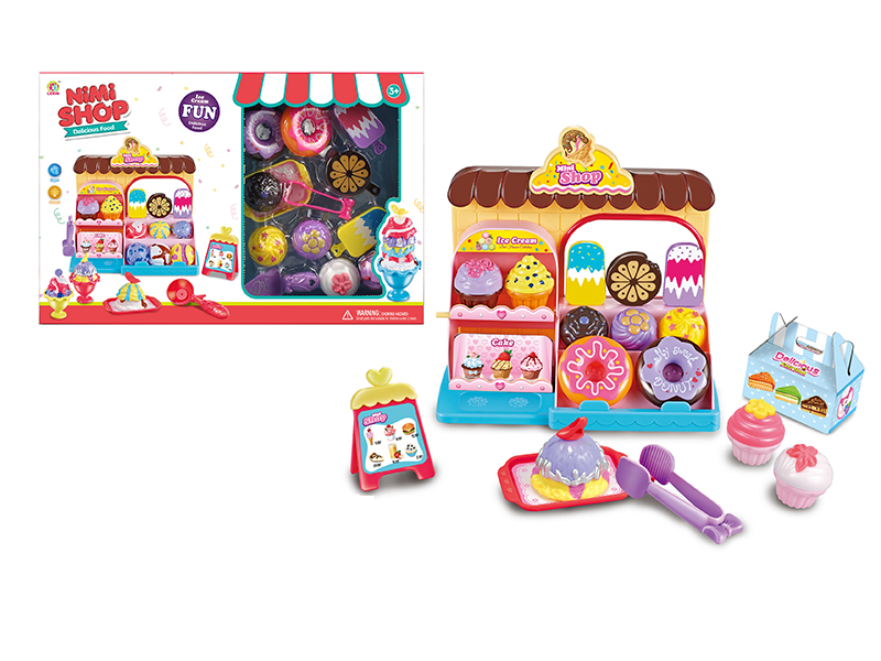 Cartoon Dessert Counter With Light And Music + Ice Cream,Doughnuts