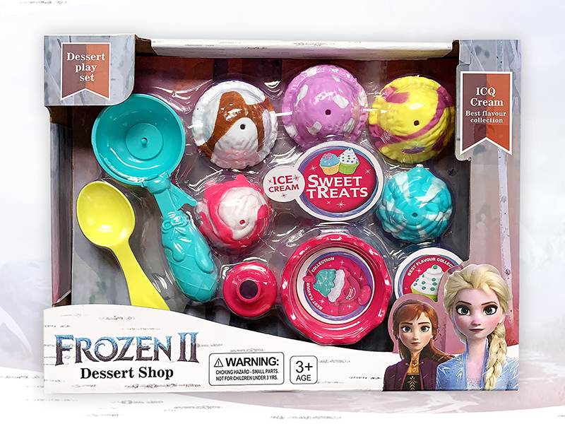 Frozen Ice Cream Set With Ice Cream Spoon