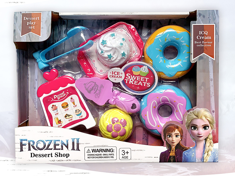 Frozen Ice Cream Set With Doughnuts