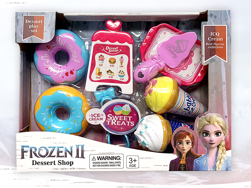 Frozen Ice Cream Set With Doughnuts
