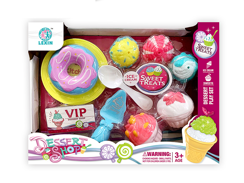Ice Cream Set With Doughnuts