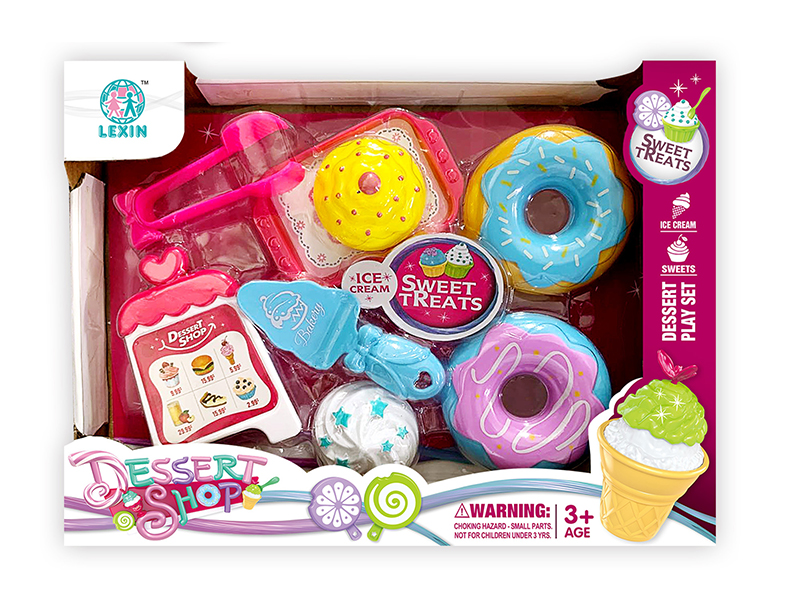 Ice Cream Set With Doughnuts