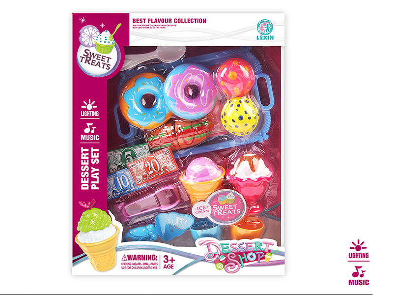 Ice Cream,Cake,Cuttable Bread,Doughnuts Set