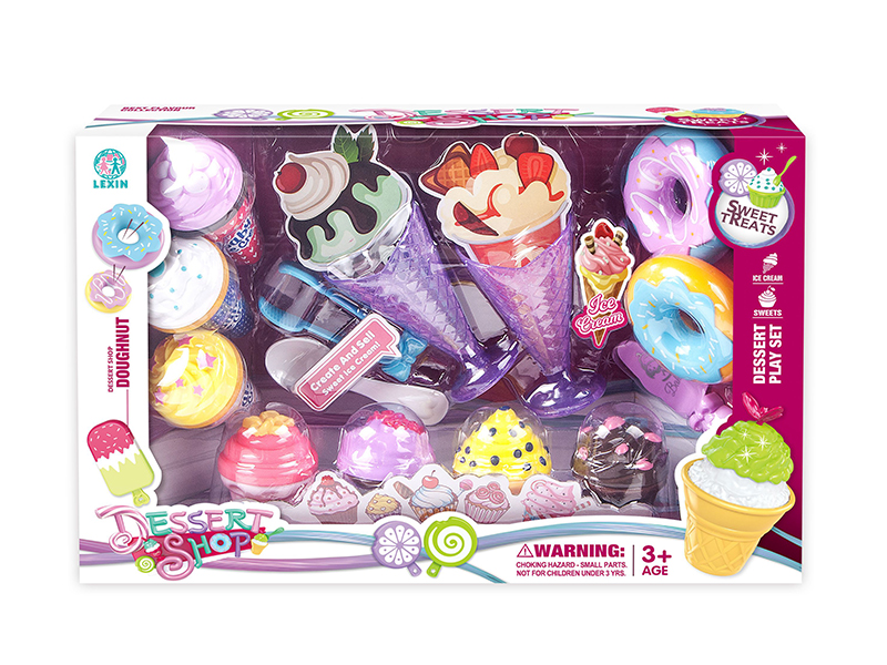 Cake Ice Cream Doughnut Set