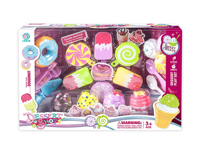 Cake,Ice Cream,Lollipop Set