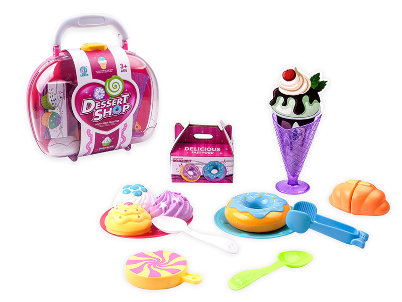 Ice Cream,Cuttable Bread Dessert Set