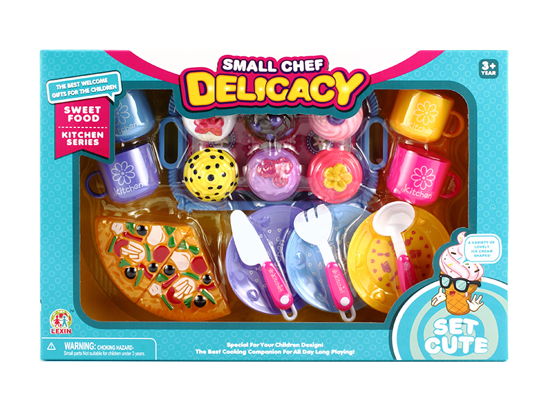 Tableware With Cake,Pizza