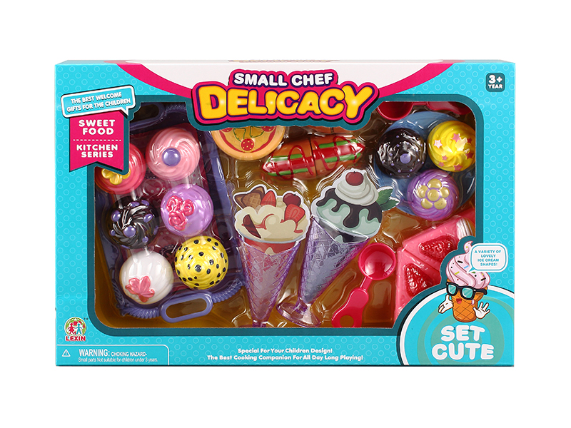 Cake, Ice Cream,Cuttable Bread Set