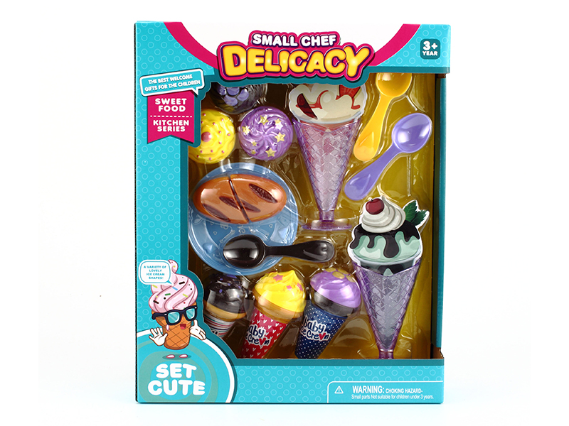 Cake, Ice Cream,Cuttable Bread Set
