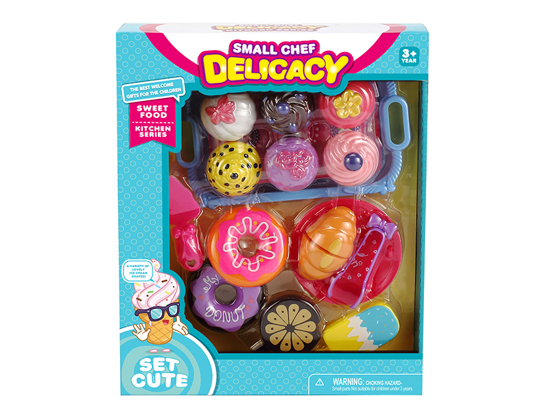 Cake, Ice Cream,Cuttable Bread,Doughnuts Set
