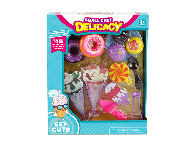 Ice Cream,Cuttable Bread,Doughnuts Set