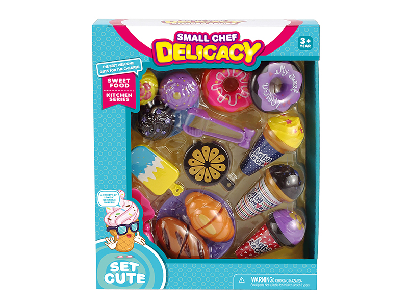 Ice Cream,Cuttable Bread,Doughnuts Set