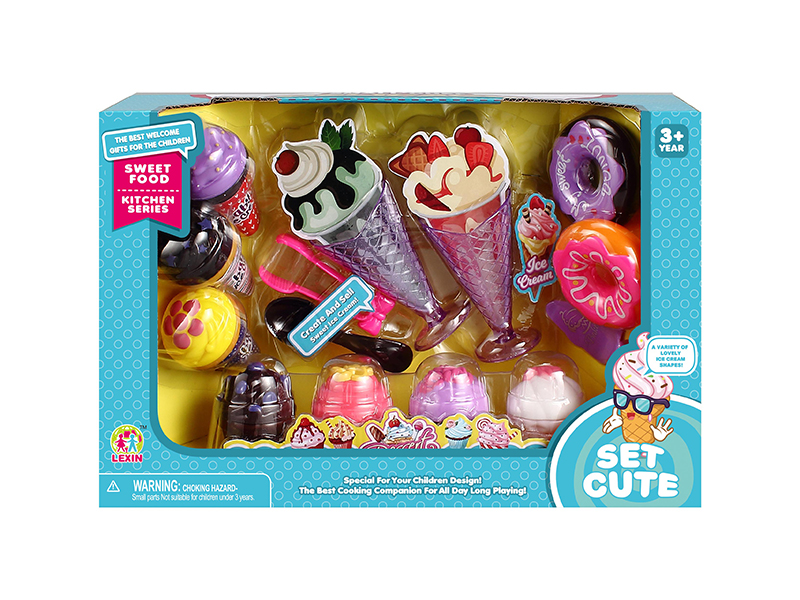 Cake,Ice Cream,Doughnuts Set