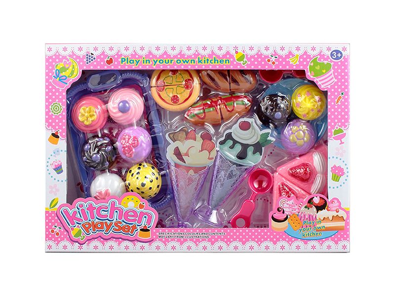 Cake Ice Cream Bread Set