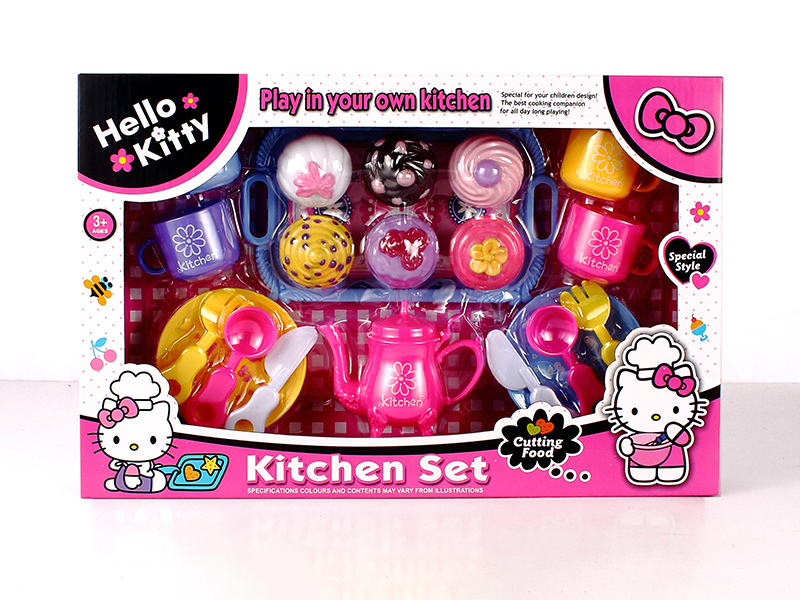 Hello Kitty Tea Set With Cake