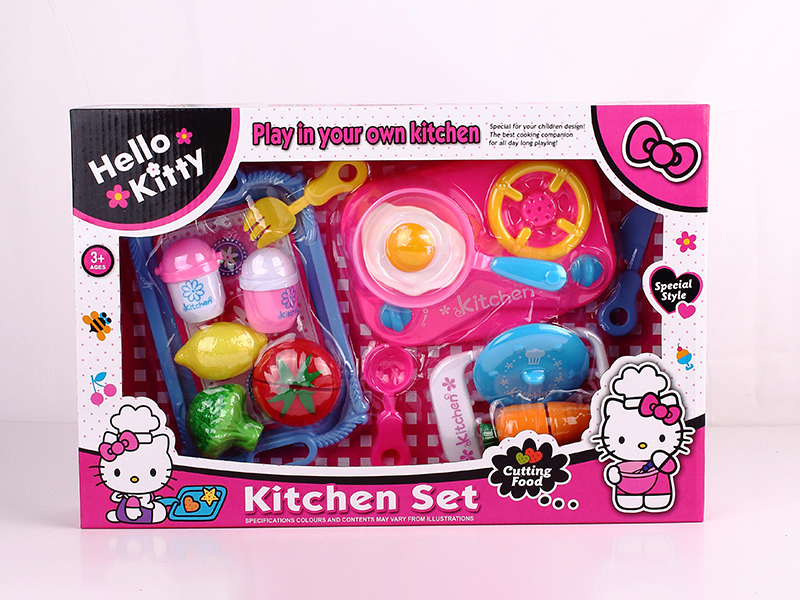 Hello Kitty Kitchen Toy With Cutting Vegetables Set