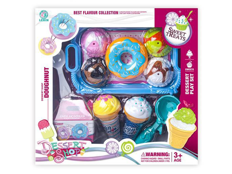 Ice Cream Set With Doughnuts