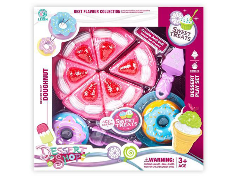 Ice Cream Set With Doughnuts