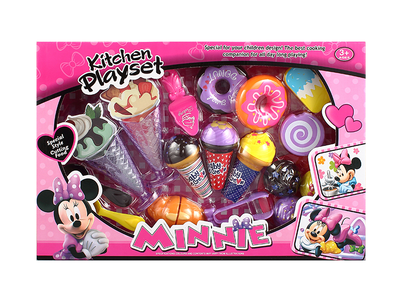 Minnie Cake, Cuttable Bread,Doughnuts Set