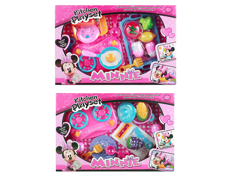 Minnie Tableware With Cutting Vegetables Set