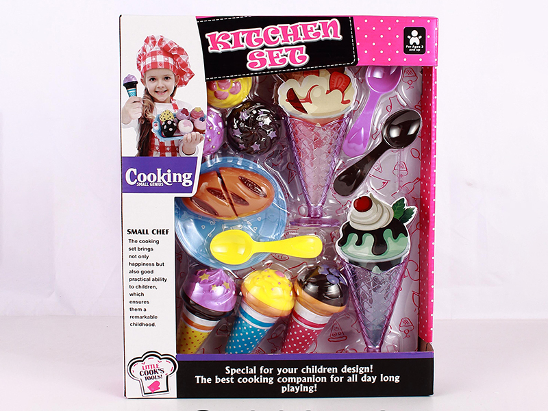 Cake, Ice Cream,Cuttable Bread Set