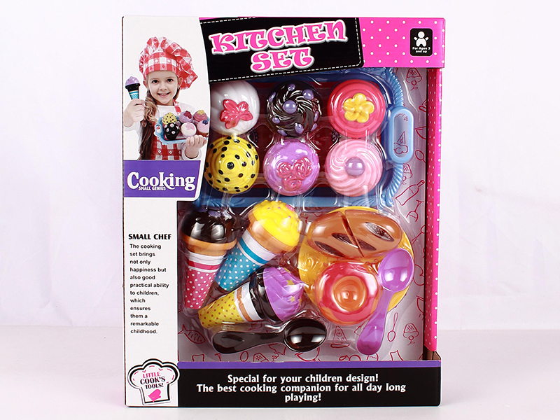 Cake, Ice Cream,Cuttable Bread Set