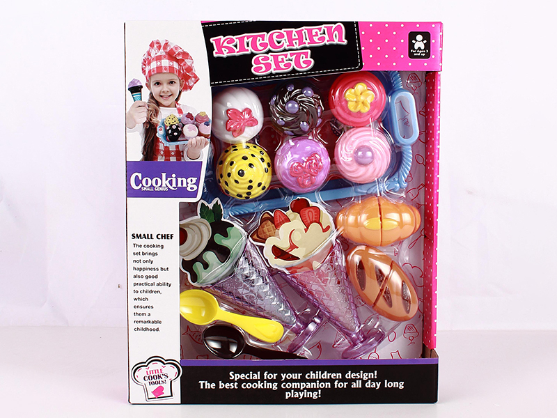 Cake, Ice Cream,Cuttable Bread Set