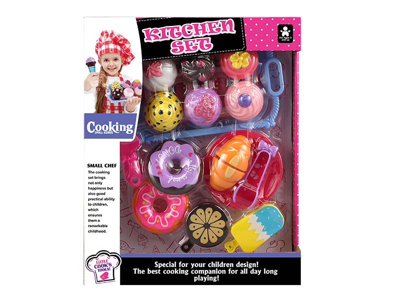 Cake, Cuttable Bread,Doughnuts Set