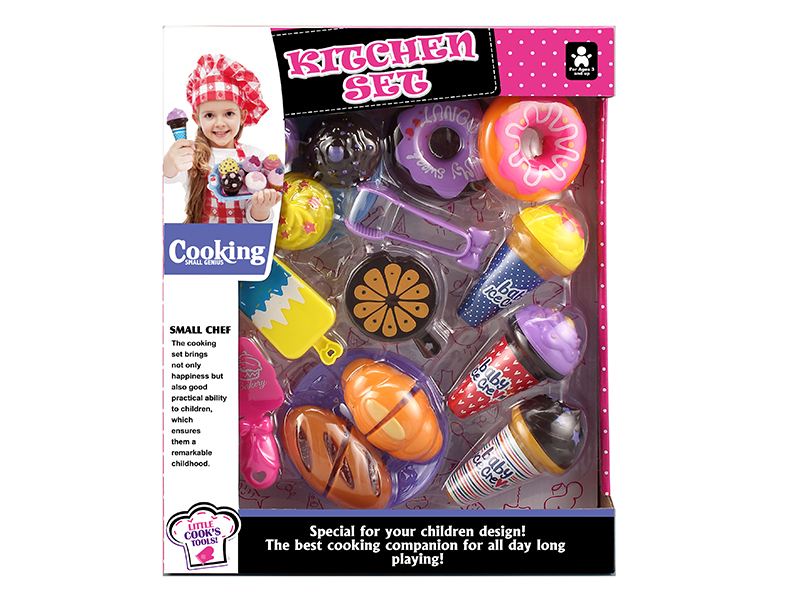 Cake, Cuttable Bread,Doughnuts Set