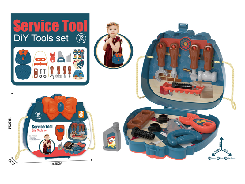 19PCS 2-In-1 Tool Shoulder Bag
