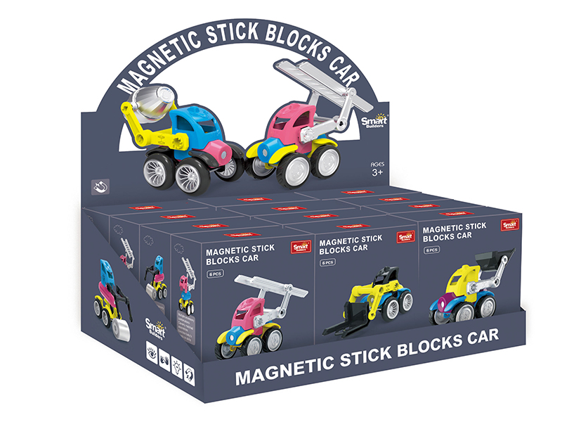Magnetic Building Blocks Engineering Truck(Small)12PCS