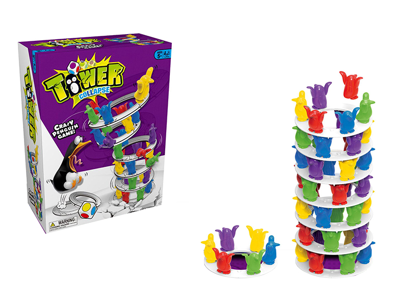 Penguin Balance Tower Board Game