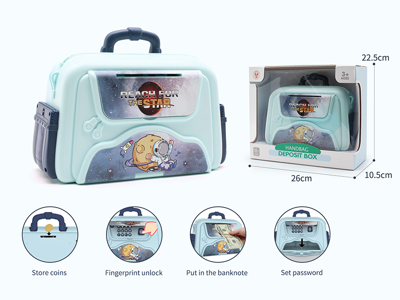 Blue Girl Handbag Deposit Box