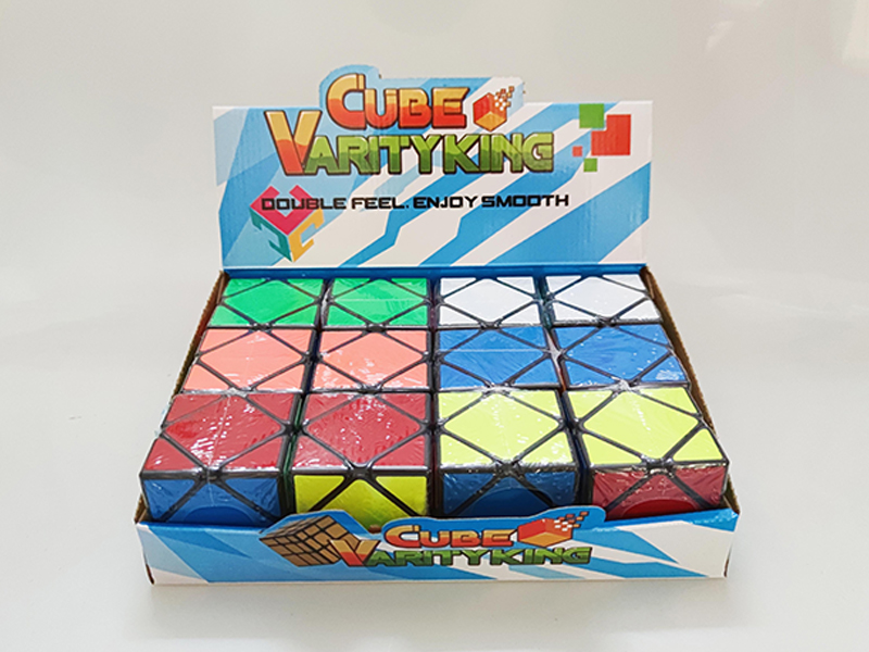 12Pcs Fluorescent Sticker Slanting Magic Cube
