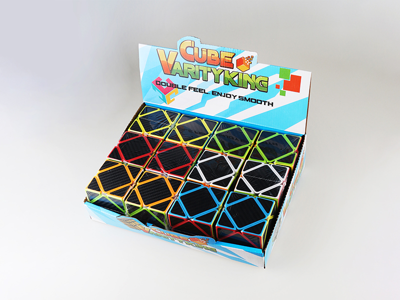 12Pcs Carbon Fiber Diagonal Magic Cube