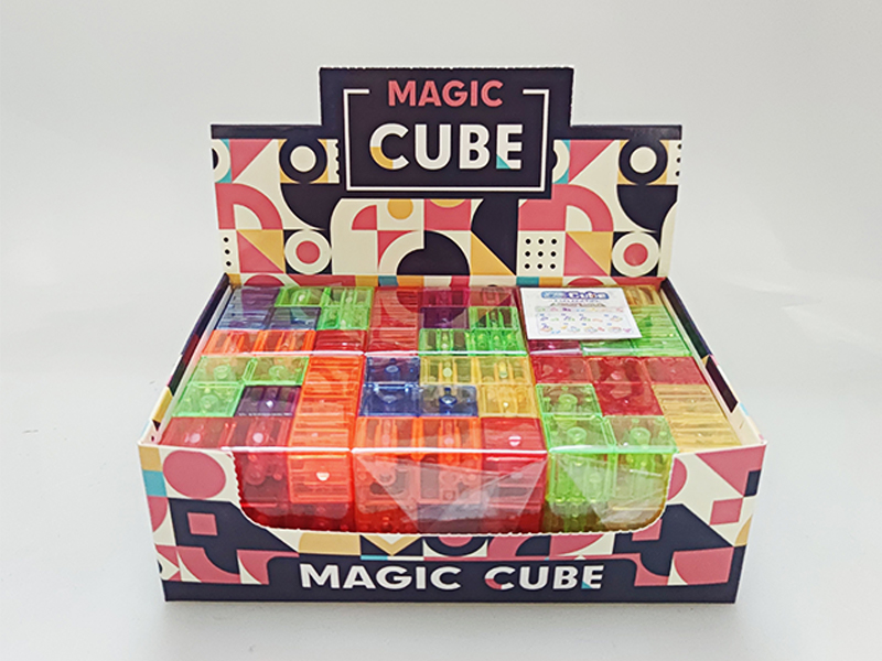 6Pcs Transparent Magnetic Building Block Magic Cube (With Instructions)