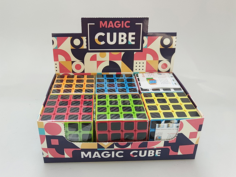 6Pcs Carbon Fiber Fourth Order Magic Cube (With Instructions)