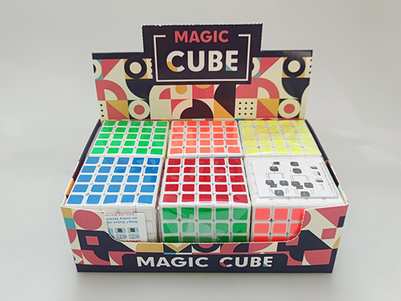 6Pcs Fluorescent Sticker Fifth Order Magic Cube (With Instructions)