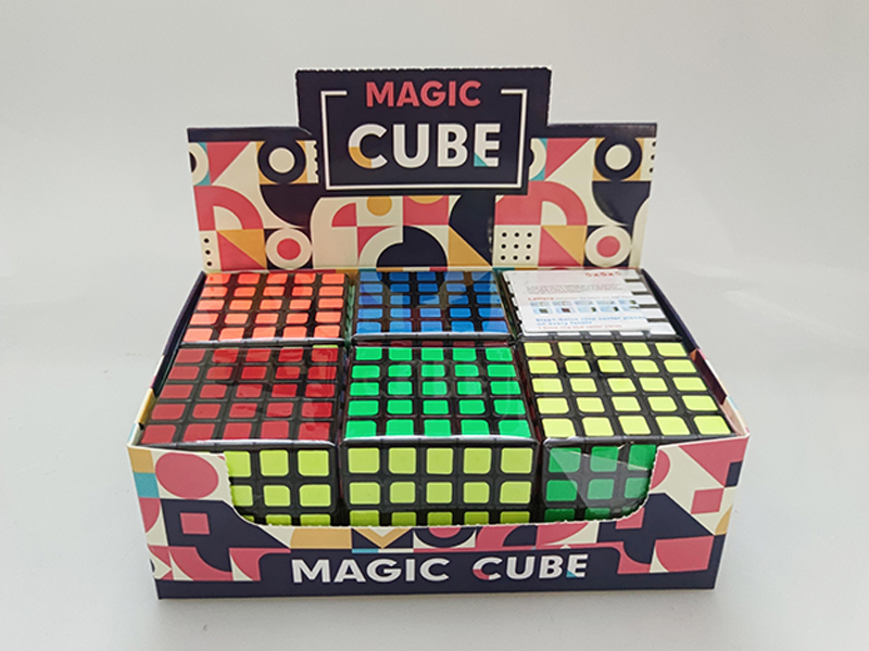6Pcs Fluorescent Sticker Fifth Order Magic Cube (With Instructions)