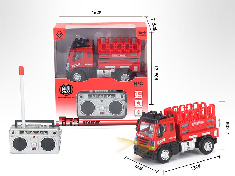 1:64 4-Channel Remote Control Lifting Fire Truck(European Style)