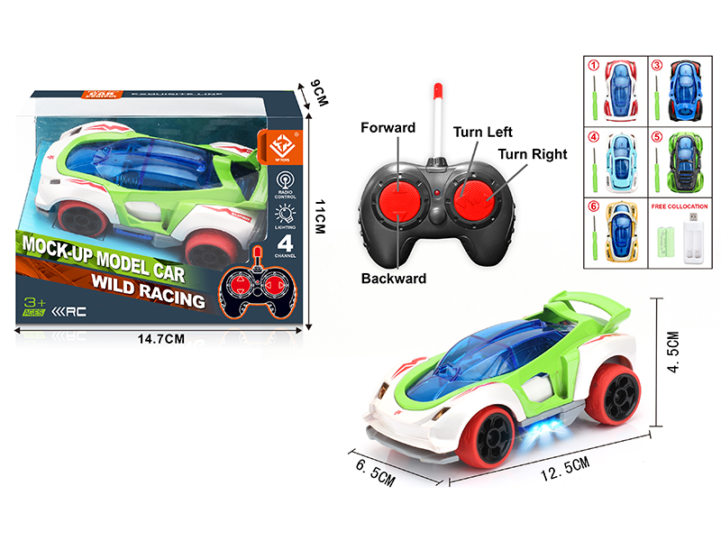 DIY Assembly Alloy Remote Control Car(27Mhz)