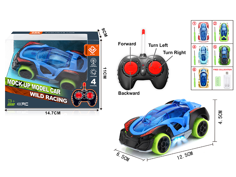 DIY Assembly Alloy Remote Control Car(27Mhz)