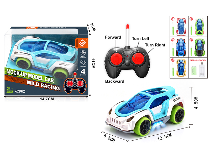 DIY Assembly Alloy Remote Control Car(27Mhz)