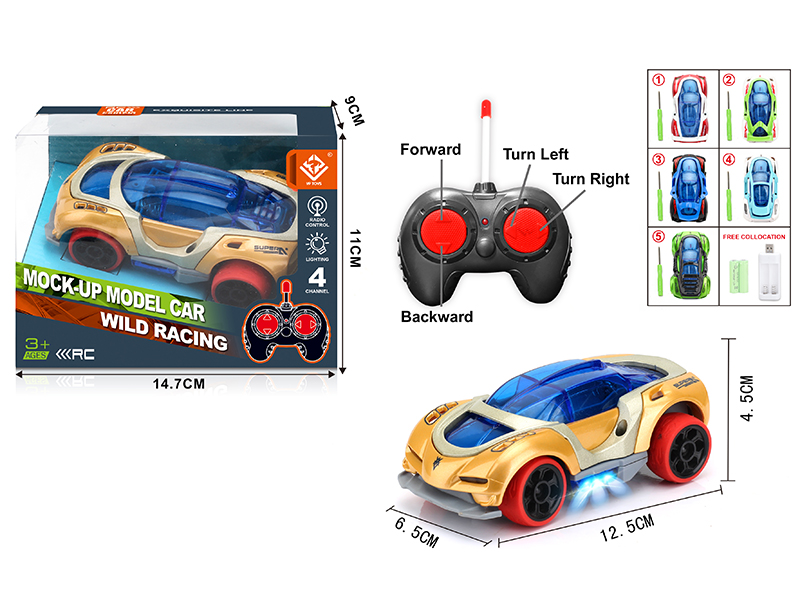 DIY Assembly Alloy Remote Control Car(27Mhz)