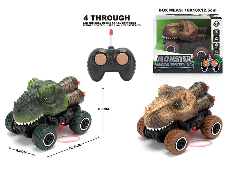 1:43 4-Channel Remote Control Tyrannosaurus Rex Mini Cross-Country Car